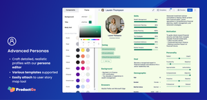Create Advanced Personas in Jira and attach them to the story map