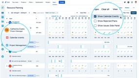 Display Google and Office 365 calendar events