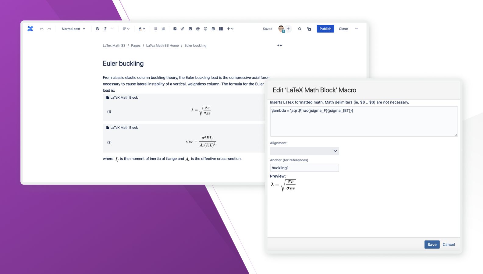 Equations are automatically numbered to enable readers to easily access the corresponding equations on the same page or on other pages by clicking on a link.