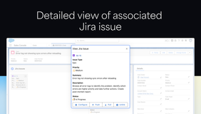 Bring Jira Cloud details to Salesforce Case.