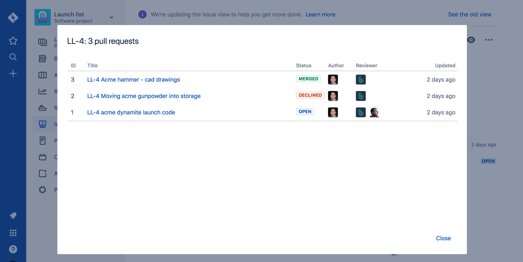 Pull Requests + Reviewers