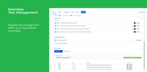 Seamless Test Management. Evaluate test coverage from within your requirements issue types.