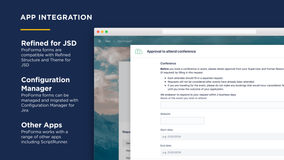 ProForma works with a range of other apps in the Atlassian Marketplace.
