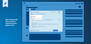 Start a Microsoft Teams chat or channel conversation in your Jira issue. The issue is linked to the conversation in Microsoft Teams. In Jira Service Management, a label shows if it is a customer facing or internal chat.