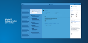 A separate sidebar next to your email lets you easily find related Jira issues and displays most relevant issue information like current status, due dates, priorities, comments or files.